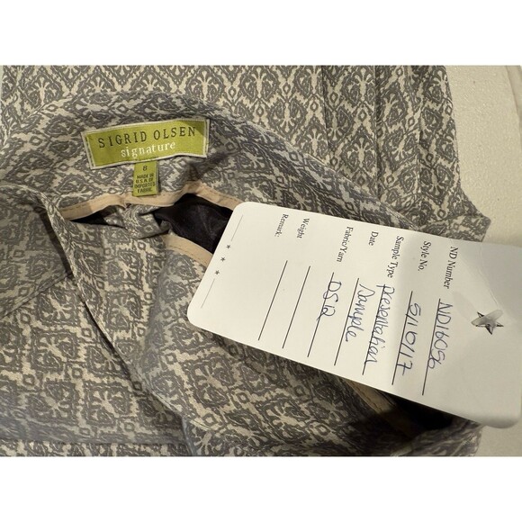 NEW Sigrid Olsen Signature Dress Pants Womens 8 Stretch Career Workwear Textured - Picture 7 of 7